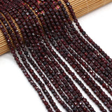 4mm Garnet Beads Natural Stones Spacer Loose Beads for Jewelry Making