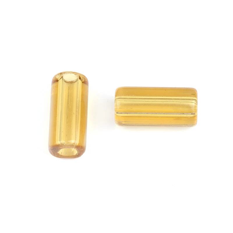4mm Large Hole Beads Cylinder Glass Beads For Jewelry Making
