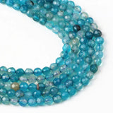 4mm Light Blue Faceted Stone Beads 180pcs/lot