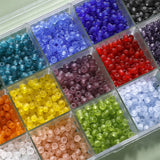 4mm Multi-Color Frosted Glass Crystal Beads DIY Necklace Bracelet Jewelry