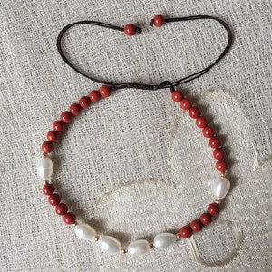 4mm Natural Gemstone Bracelet Small Pearl Beaded Adjustable Braided Bracelets