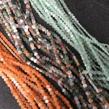 4mm Natural Stone Loose Beads Heart Peach Shape Nail Necklace Bracelet