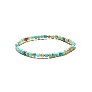 4mm Natural Small Beads Bracelet Stone Minimalist Braclet Men Women