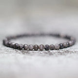 4mm Natural Small Beads Bracelet Stone Minimalist Braclet Men Women
