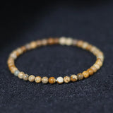 4mm Natural Small Beads Bracelet Stone Minimalist Braclet Men Women