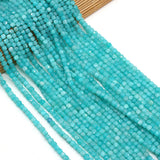 4mm Amazonites Beads Faceted Cube for Jewelry Making