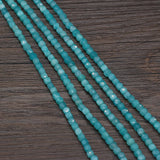4mm Amazonites Beads Faceted Cube for Jewelry Making