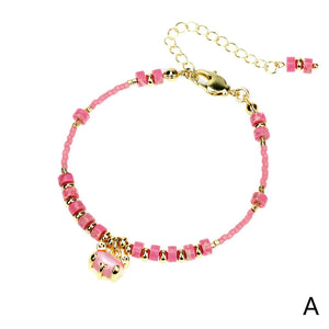 4mm Opal Animal Beaded Bracelet Women's Charm Jewelry