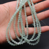 4mm Natural Stone Heart Beads Aventurine Rose Quartz Agate Loose Beads