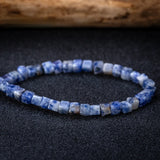 4mm Natural Stone Square Beads - Jaspers Turquoises Cube