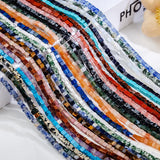 4mm Natural Stone Square Beads - Jaspers Turquoises Cube