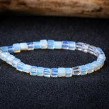 4mm Natural Stone Square Beads - Jaspers Turquoises Cube