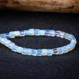 4mm Natural Stone Square Beads - Jaspers Turquoises Cube