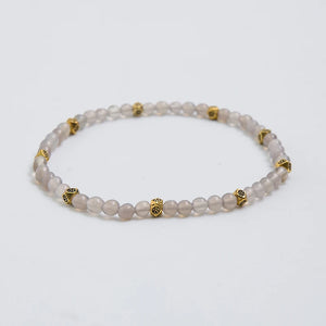 4mm Natural Turquoise, India Agate Summer Anklet