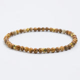 4mm Natural Turquoise, India Agate Summer Anklet