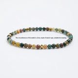 4mm Natural Turquoise, India Agate Summer Anklet