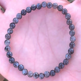 4mm Labradorite Beads Bracelet Natural Round Gemstone All Saints Style Gift