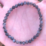 4mm Labradorite Beads Bracelet Natural Round Gemstone All Saints Style Gift