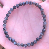 4mm Labradorite Beads Bracelet Natural Round Gemstone All Saints Style Gift
