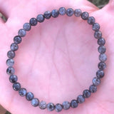 4mm Labradorite Beads Bracelet Natural Round Gemstone All Saints Style Gift