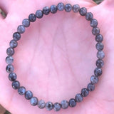 4mm Labradorite Beads Bracelet Natural Round Gemstone All Saints Style Gift