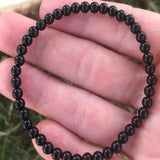 4mm Agate Gemstone Stretch Beads Bracelet Meditation Yoga Style Relief