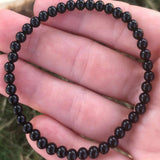 4mm Agate Gemstone Stretch Beads Bracelet Meditation Yoga Style Relief