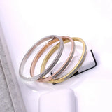 4mm Rhinestone Stainless Steel Women Watch With Bracelet Personalise Hand Band