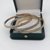 4mm Rhinestone Stainless Steel Women Watch With Bracelet Personalise Hand Band