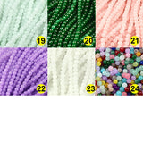 4mm Round Glass Beads Charms Loose Spacer Beads For Jewelry Making DIY Bracelets