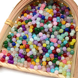 4mm Round Glass Beads Charms Loose Spacer Beads For Jewelry Making DIY Bracelets