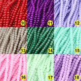 4mm Round Glass Beads Charms Loose Spacer Beads For Jewelry Making DIY Bracelets