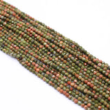 4mm Small Faceted Pink Opal Rutilated Quartz Beads DIY Necklace