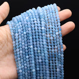 4mm Small Faceted Pink Opal Rutilated Quartz Beads DIY Necklace