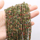 4mm Small Faceted Pink Opal Rutilated Quartz Beads DIY Necklace