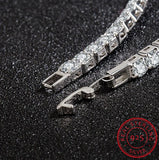 925 Sterling Silver Moissanite Tennis Bracelet for Women Men