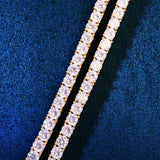 4mm Spring Clasp Tennis Chain Zircon Necklace