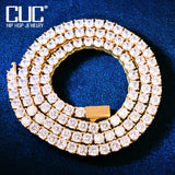 4mm Spring Clasp Tennis Chain Zircon Necklace