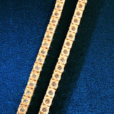 4mm Spring Clasp Tennis Chain Zircon Necklace
