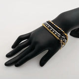 4mm Stainless steel beads bracelet women Strand bracelet BLKN0787
