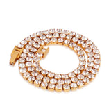 4mm Tennis Choker Necklaces Stainless Steel with Cubic Zircon