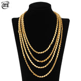 4mm Diamond Dubai Charm Chain Necklaces - Various Sizes