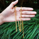 4mm Diamond Dubai Charm Chain Necklaces - Various Sizes