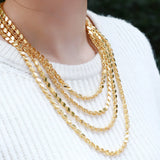 4mm Diamond Dubai Charm Chain Necklaces - Various Sizes