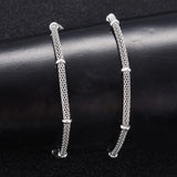 4mm Stainless Steel Bead Mesh Necklace Chain for Women Men