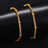 4mm Stainless Steel Bead Mesh Necklace Chain for Women Men