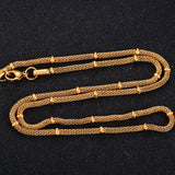 4mm Stainless Steel Bead Mesh Necklace Chain for Women Men