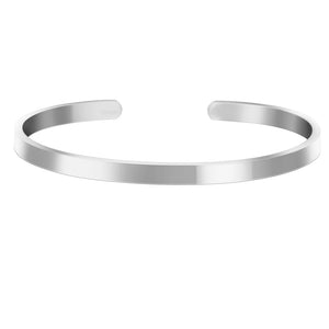 Personalized Engrave Steel Cuff Travel Bracelet