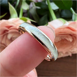 4mm Opal Inlay Tungsten Wedding Band for Men & Women