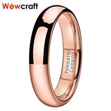 4mm Womens Tungsten Carbide Wedding Ring